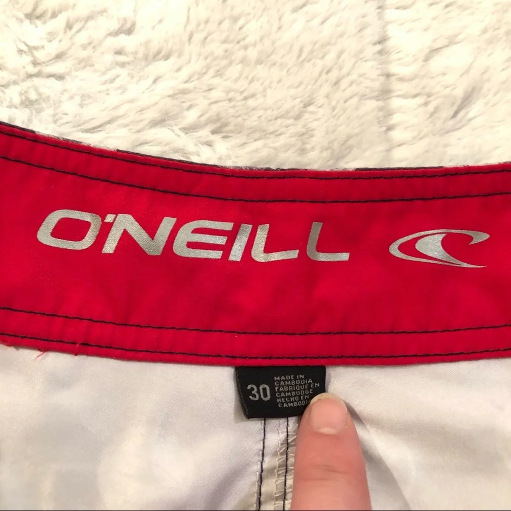 O’Neill Patriotic Flip Cup Red Solo Cup & Quarters Board Shorts SwimWear Mens 30